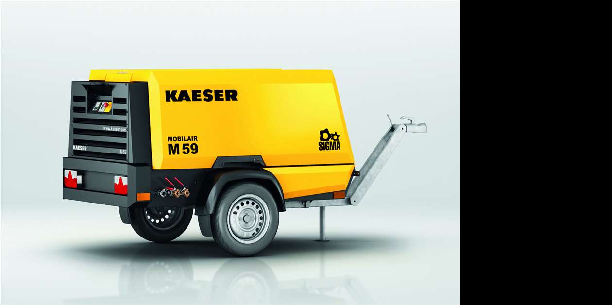 Kaeser mobile shop air compressor