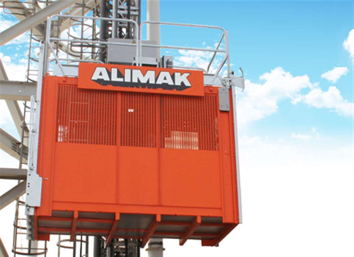 Upgraded hoists from Alimak Hek.