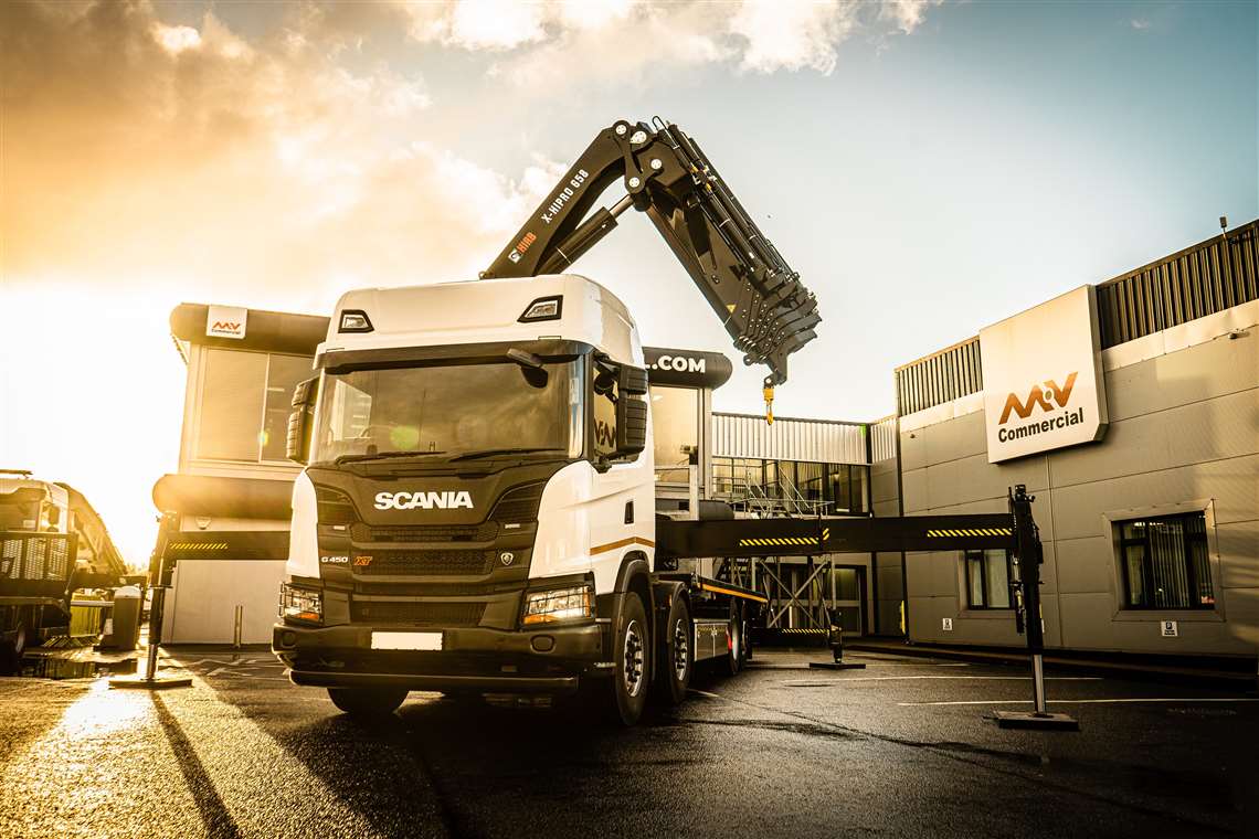 MV Commercial has ordered 100 Hiab cranes in the light, medium and heavy ranges
