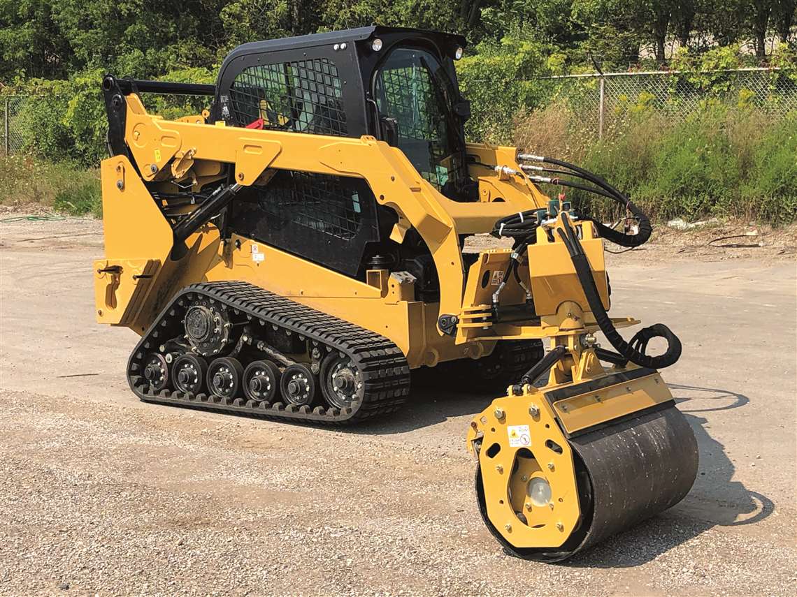 Road Widener’s Offset Vibratory Roller