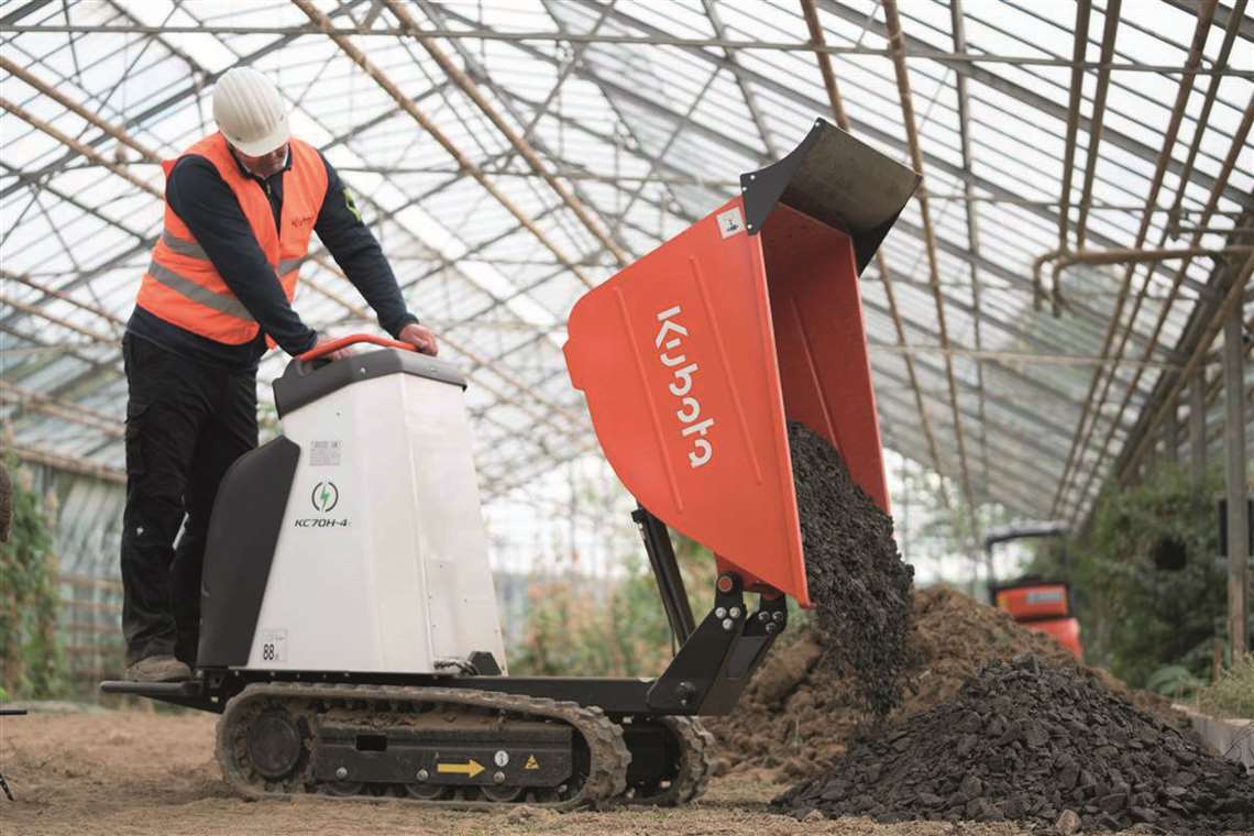 Kubota KC704e tracked dumper