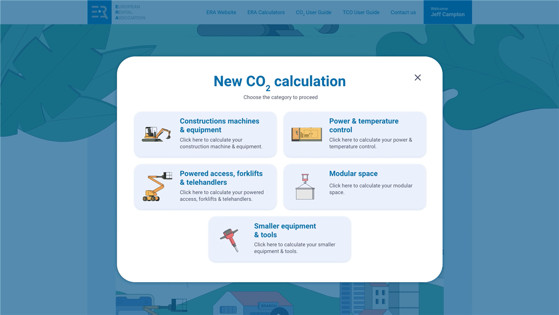 A screenshot of the CO2 Calculator 