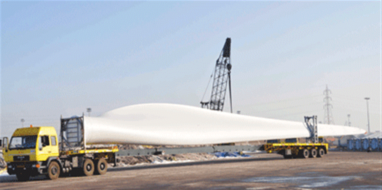examples of wind power transportation