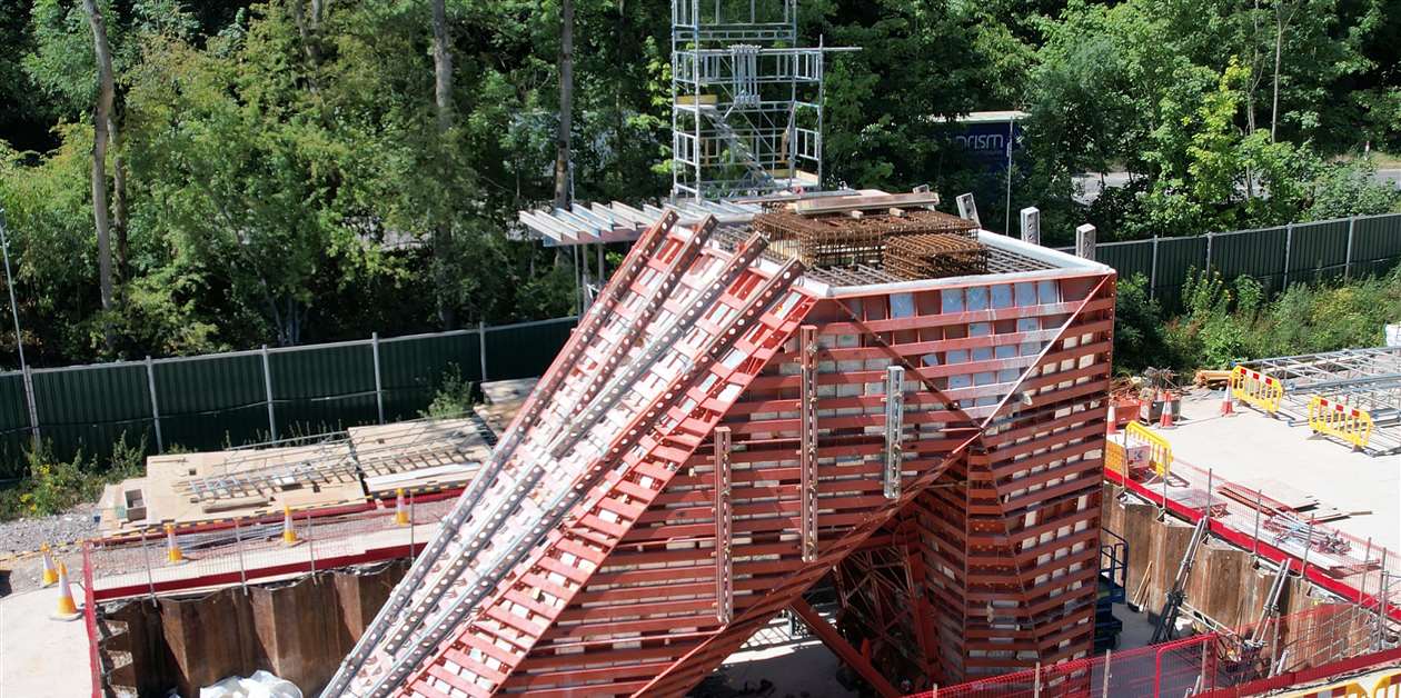 Altrad RMD Kwikform complete complex formwork for HS2 Phase One - KHL Group