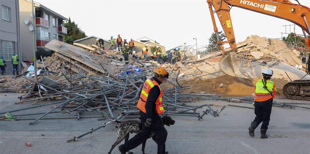 Five killed and dozens trapped as under-construction building collapses ...