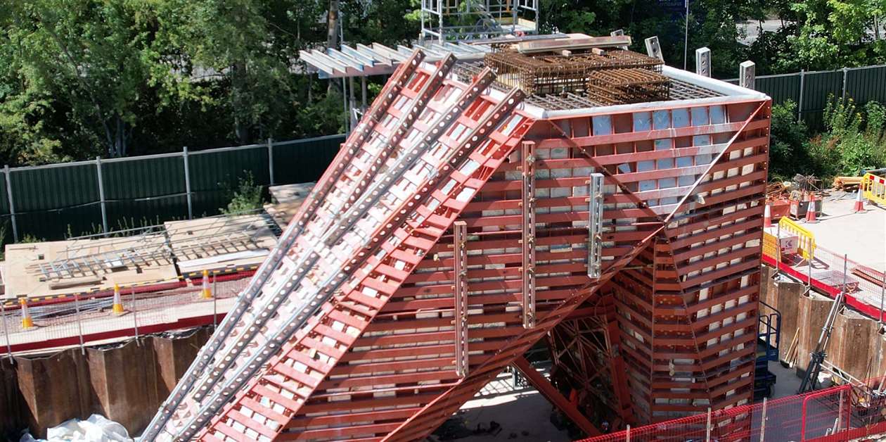 Altrad RMD Kwikform complete complex formwork for HS2 Phase One - KHL Group