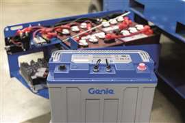 Genie’s E-Drive Lithium-Ion scissor battery system.