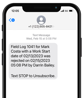 alert on smartphone