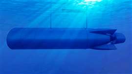 A digital render of an undersea data centre