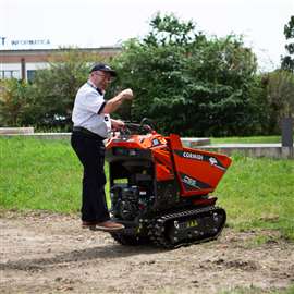 The Cormidi C55 crawler dumper with a Kohler Command PRO gasoline engine