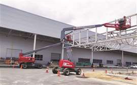 RentEase Units carry out steel erection work.