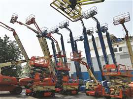 One of Sudhir Power’s rental yards.