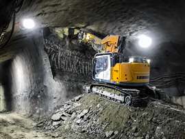 Liebherr crawler excavator