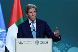 John Kerry speaking at COP28