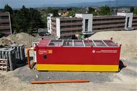 Example of a large Avesco treatment tank (Photo: Avesco Rent)