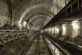 Inside the Woodsmith mine tunnel