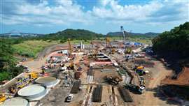 work on Metro Line 3 in Panama