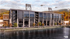 A 3D render of how the renovated stadium will look