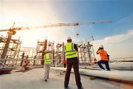 construction workers on site