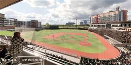 A 3D rendering of the new stadium