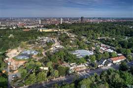 Aerial view of Frederiksberg Denmark