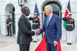 Kenya's President William Ruto meets US President Joe Biden at the White House