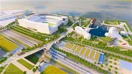 Render of Cleveland lakefront projects (Image: City of Cleveland, Field Operations)