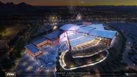 A digital rendering of the Sunset Amphitheater in El Paso, TX.