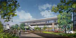 Render of new Inglewood train station (Image: City fo Inglewood)