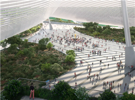 3D renders showing how the new Stade Hassan II near Casablanca in Morocco will look