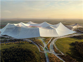 3D renders showing how the new Stade Hassan II near Casablanca in Morocco will look