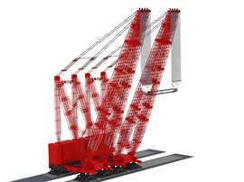 big red crane double