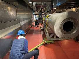 Pulling power…skates can be used to transport heavy machinery safely and smoothly