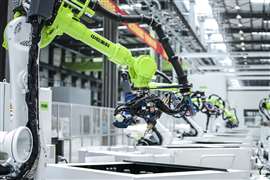 Material preparation workshop at Zoomlion's Smart Factory