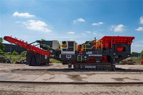 Brown and Mason's Sandvik QJ341 crusher at Rugeley B power station