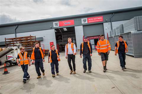 Staff at the new Speedy Edinburgh depot