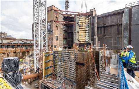 Facade work on Cantillon's Blossom Street project in London