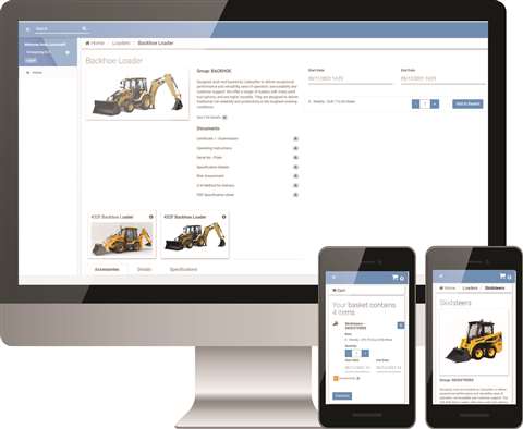 Online MCS Rental Software's online shop