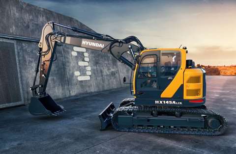 Hyundai Stage V HX145A LCR crawler excavator