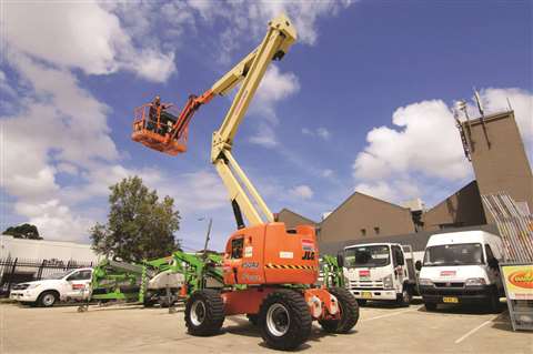One of Kennard Hire’s fleet of boom lifts. The company will look into investment  in larger boom lifts going forward.