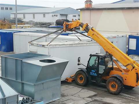 A NovaRent telehandler in operation