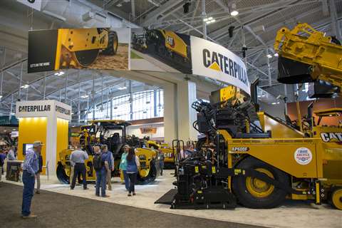 Caterpillar booth at World Of Asphalt