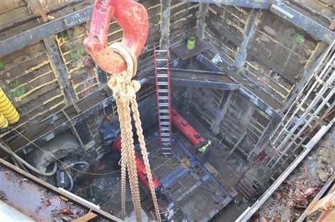 Looking down: a shoring project from D.H. Charles Engineering