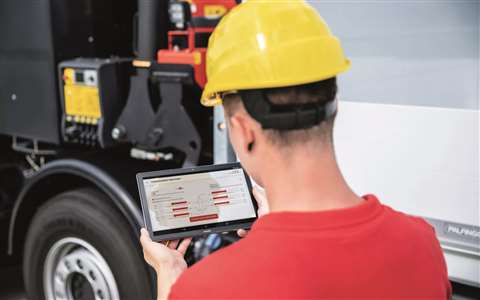 The digital crane world, here with Palfinger, has benefited from significant research and development investment.