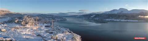 Wolffkran cranes on a hospital construction project in Norway are using the AMCS DSC 61-S anti collision system. (