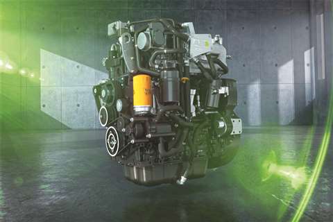 JCB says its hydrogen engine was developed using established engine technology and components, combusting hydrogen just as a diesel engine does.