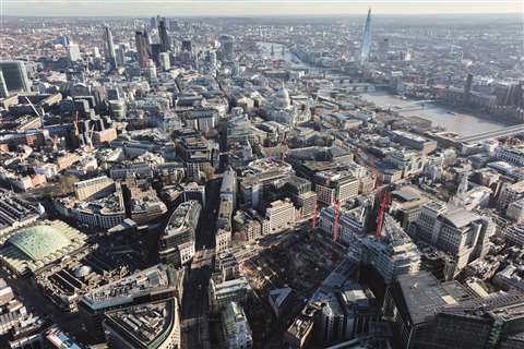 Aerial short of one of Erith's project sites in London, UK.