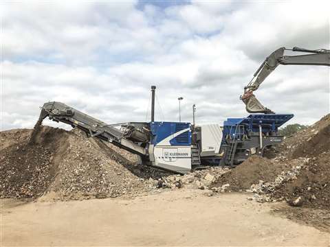 Wirtgen Group’s Kleemann Mobicat MC110(i) EVO2 jaw crusher. 