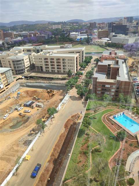 A birds-eye-view of the trevenna office complex project in Tshwane municipality.