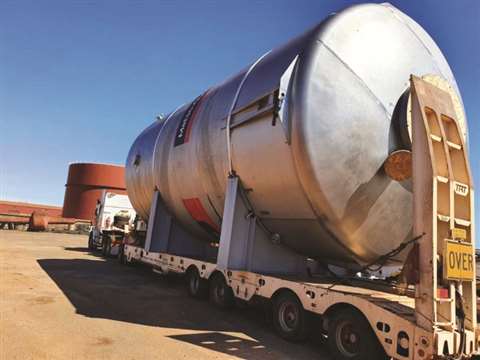 A large piece of cargo that Airland Logistics helped to transport